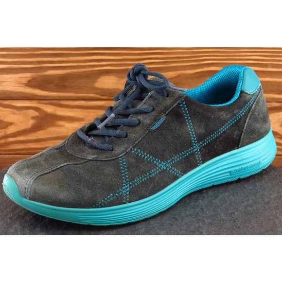 Hotter Women Size 11 M Gray Running Leather Solar‎ - Picture 1 of 9